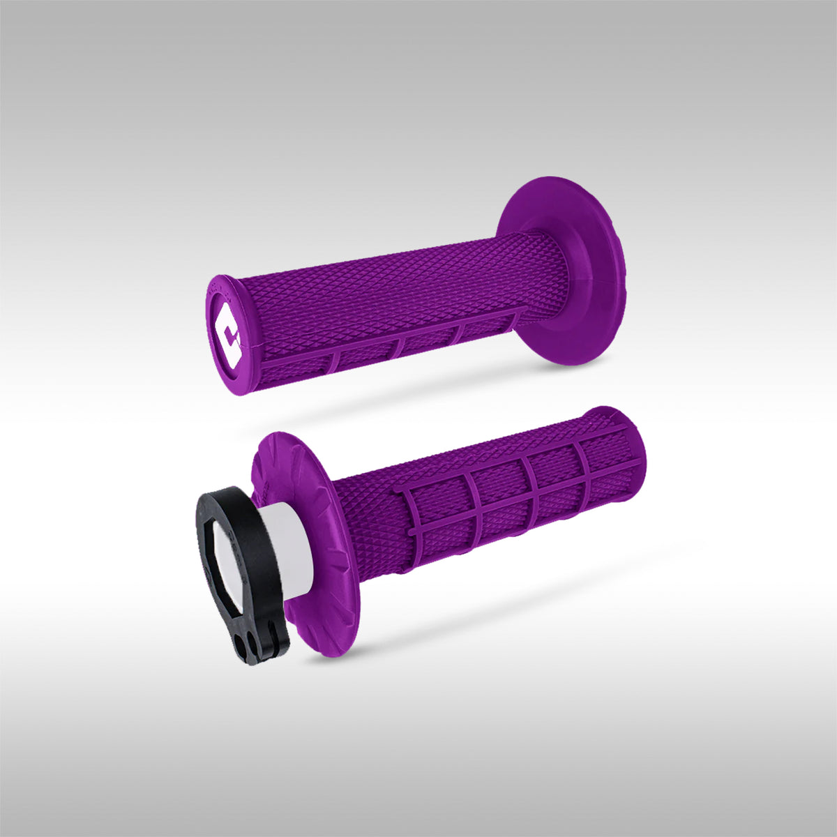 ODI V2 Lock-On Half Waffle Moto Grips with Snap-On Throttle Cams.