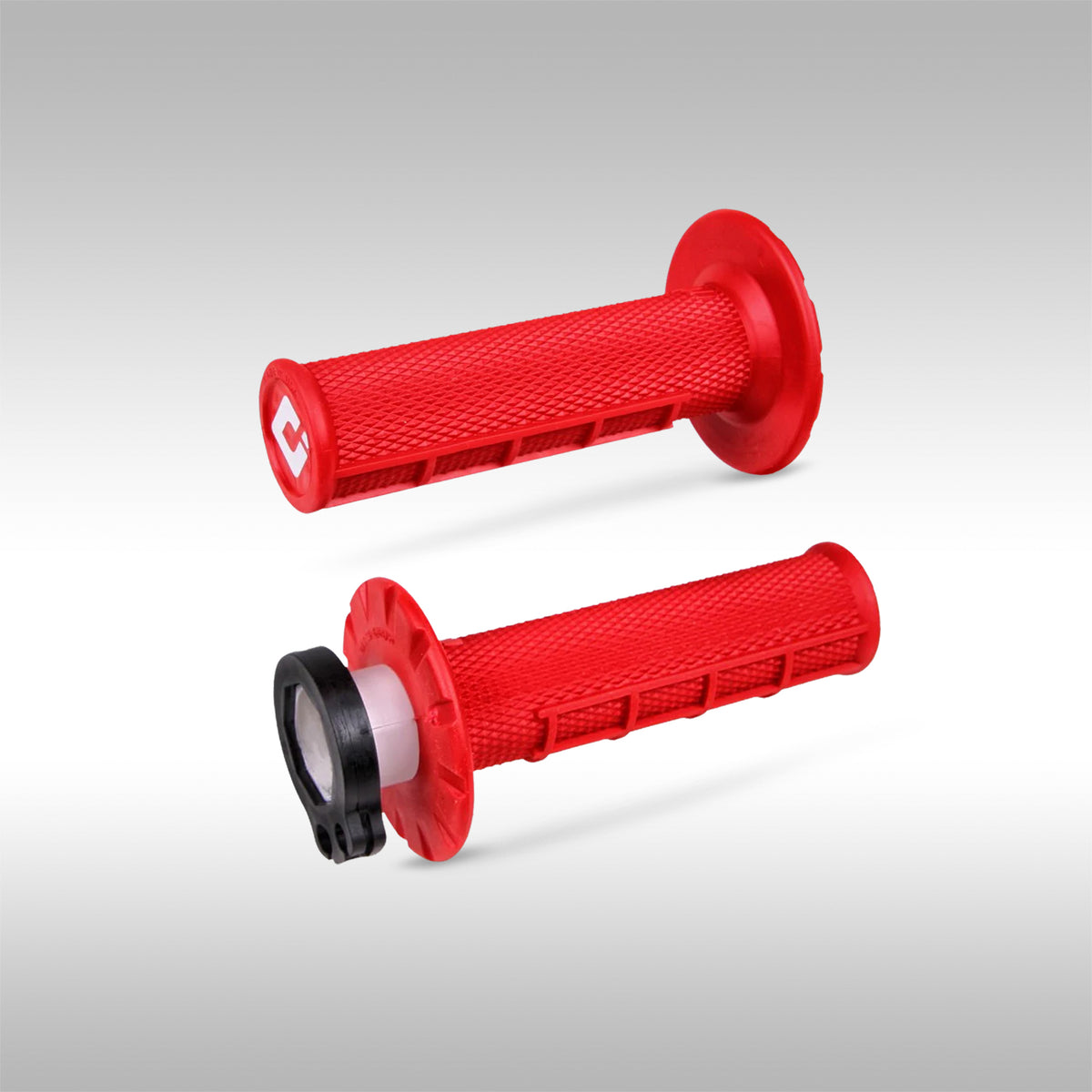 ODI V2 Lock-On Half Waffle Moto Grips with Snap-On Throttle Cams.