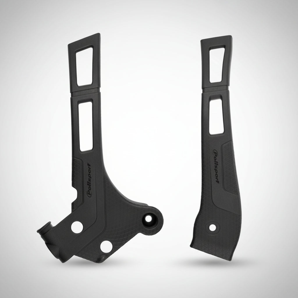 Polisport Black Frame Protectors for Yamaha YZ125 YZ250 Part Number 8466700001.