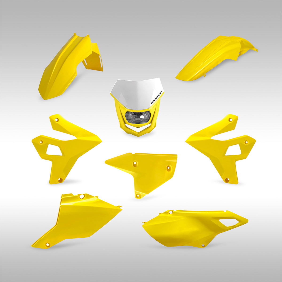 Yellow Polisport Re-Style Body Kit Suzuki DR-Z400.