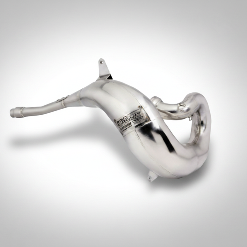 pro circuit platinum 2 stroke exhaust pipe on a white background