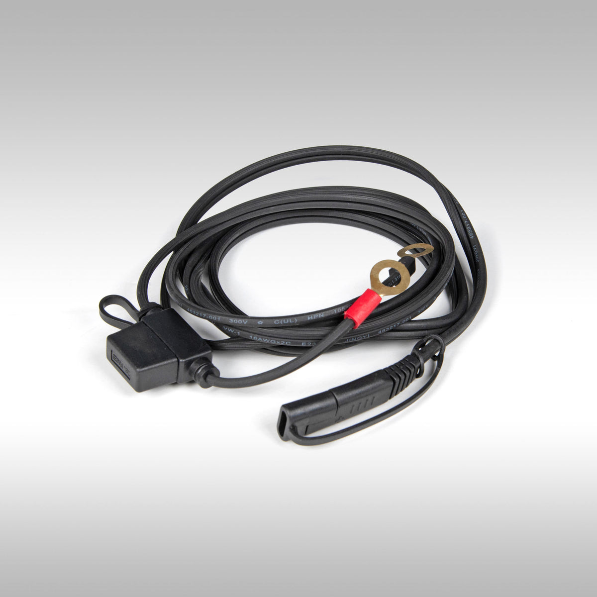 RIDEPOWER - SAE TO RING TERMINAL BATTERY CABLE w/ 7.5A FUSE - 72 Inches