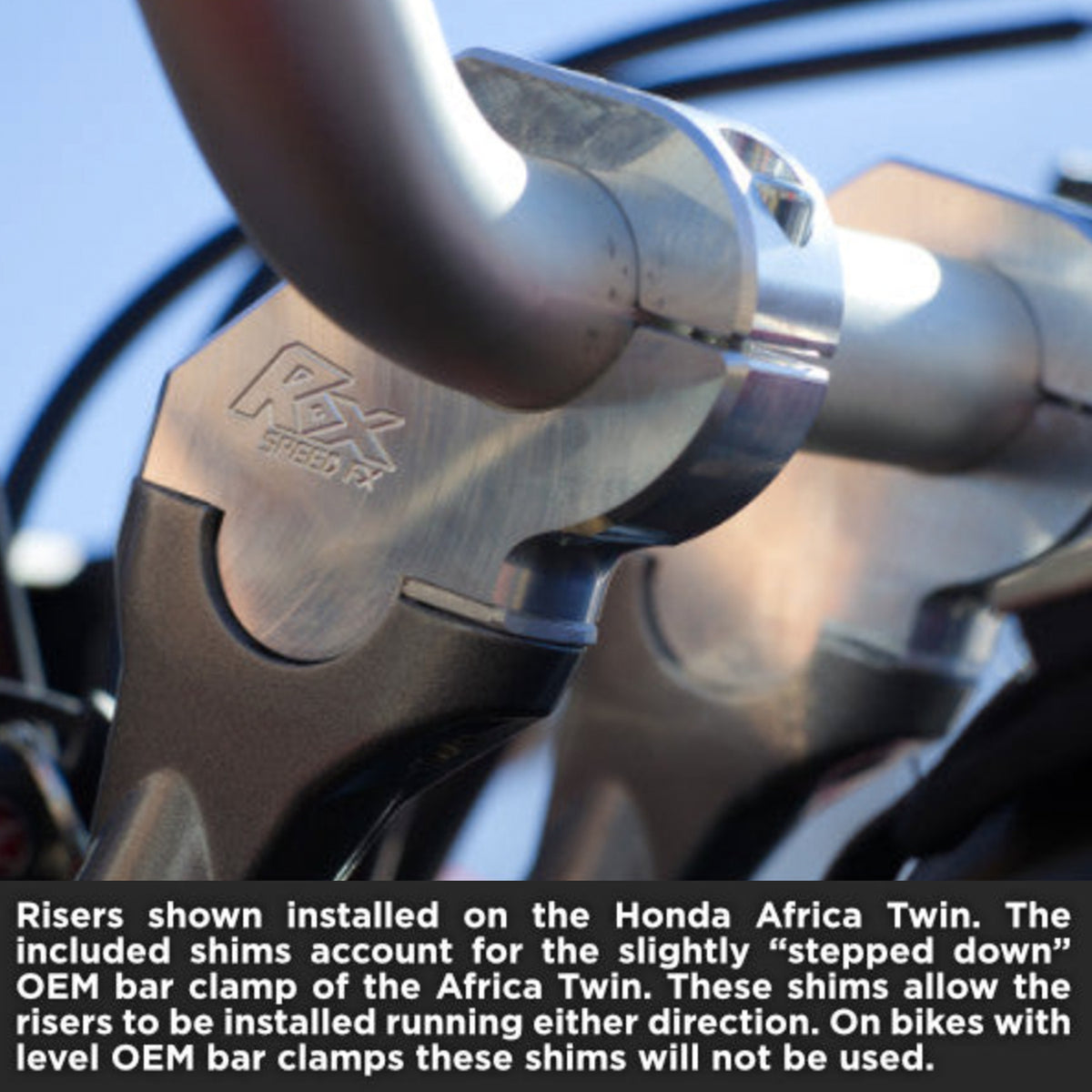 ROX SPEED - 1 1/2 INCH BARBACK RISERS - 1 1/8 INCH HANDLEBARS