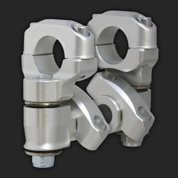 ROX SPEED - 2 INCH ANTI-VIBRATION PIVOTING BAR RISERS - BMW R 1200 GS &amp; R 1250 GS w/ 1 1/4&quot; HANDLEBARS