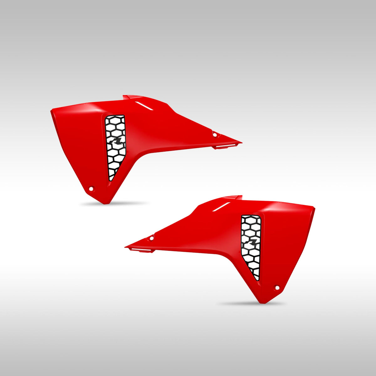RTECH - RADIATOR SCOOPS - 2025 HONDA CRF-R &amp; CRF-X - RED