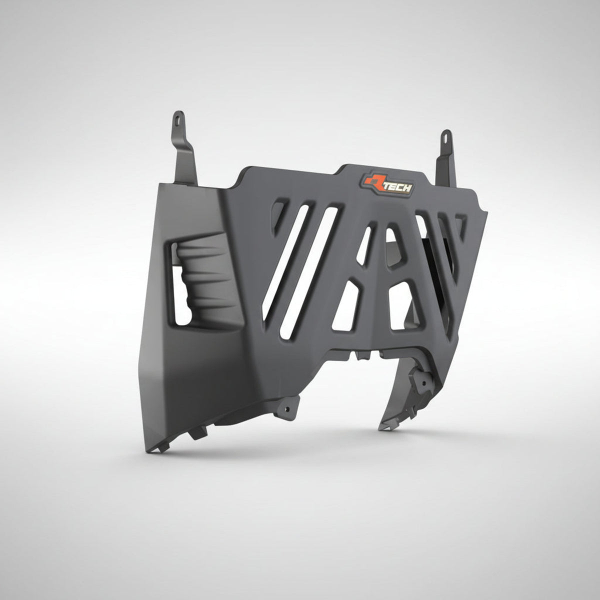 Rtech Black Upper Engine Guard and Skid Plate Extension for 2025 Yamaha Tenere 700.