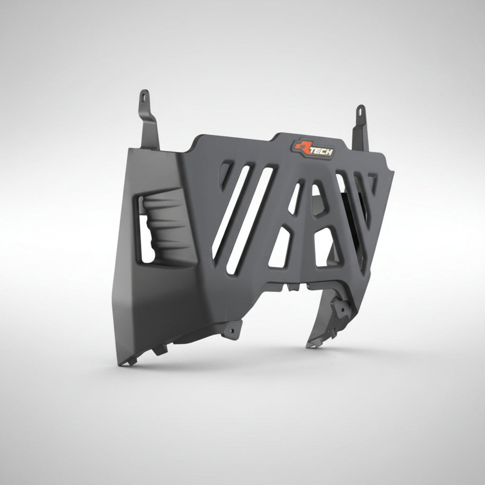 Rtech Black Upper Engine Guard and Skid Plate Extension for 2025 Yamaha Tenere 700.