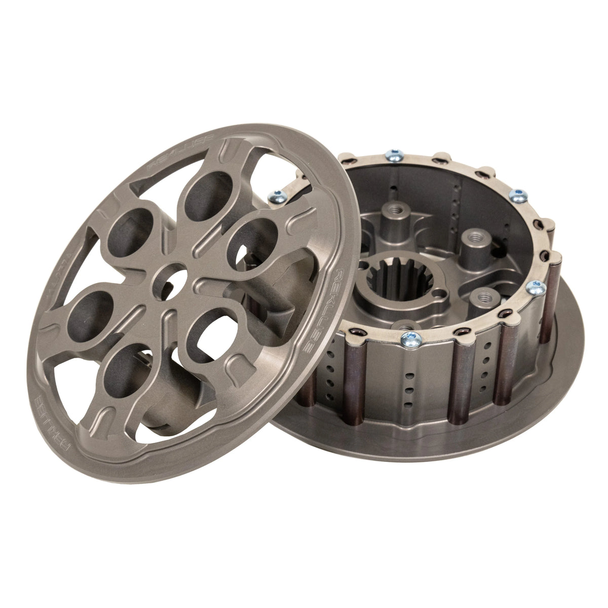 Rekluse APEX manual clutch kit RMS-7413100 with billet pressure plate and TorqDrive frictions.