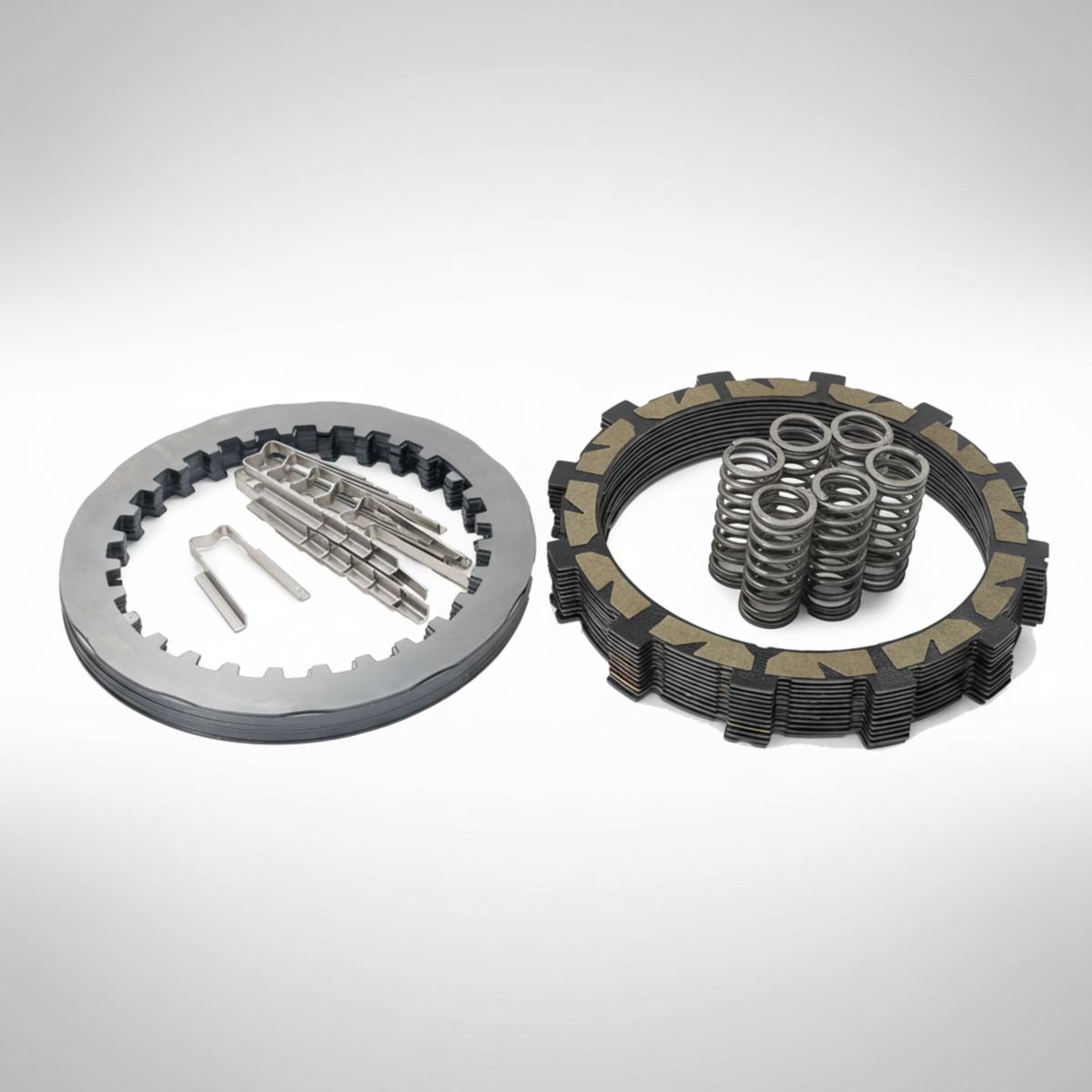 Rekluse TorqDrive manual clutch pack friction plates and springs for the Honda CRF300L.