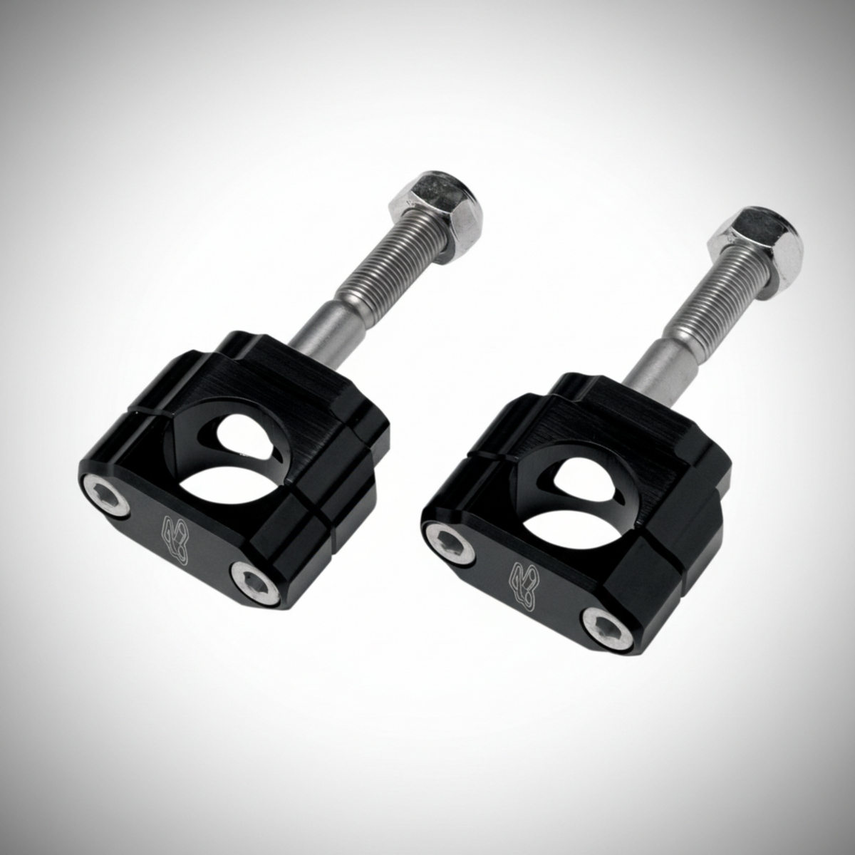 RENTHAL - RUBBER MOUNTED HANDLEBAR CLAMPS - 1 1/8 INCH 5MM OFFSET