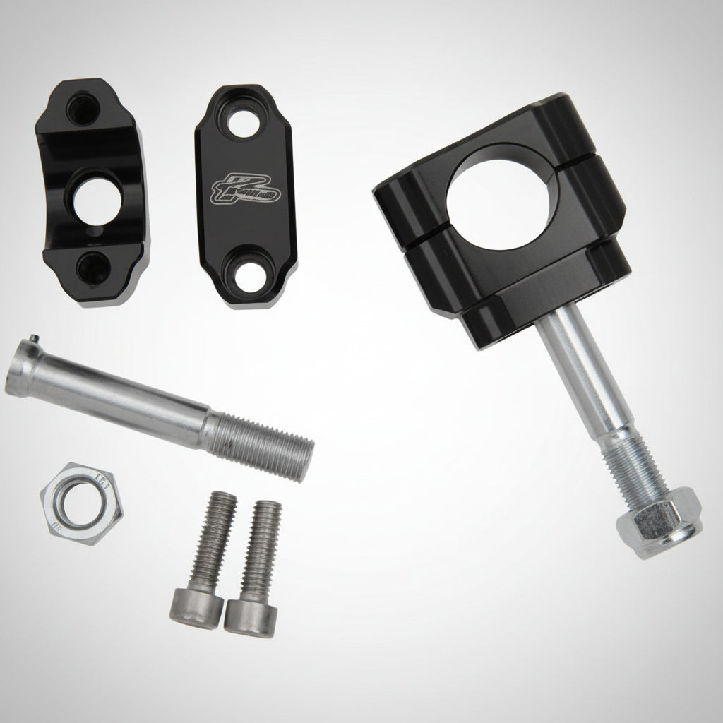 Renthal Fatbar Mounts with no offset on a gray background.