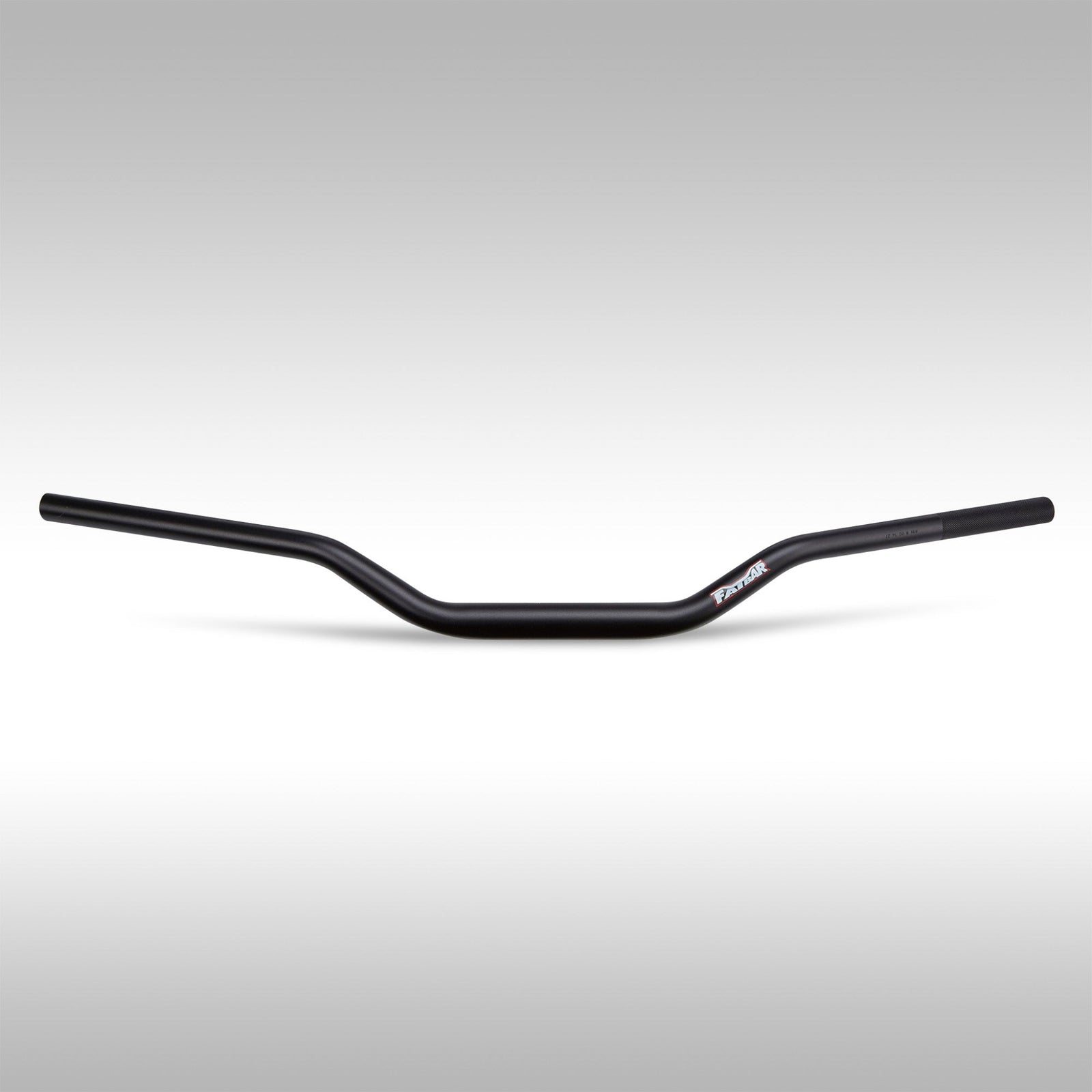 Black Renthal Fatbar 1-1/8" dirt bike handlebar in the 604 RC bend profile.