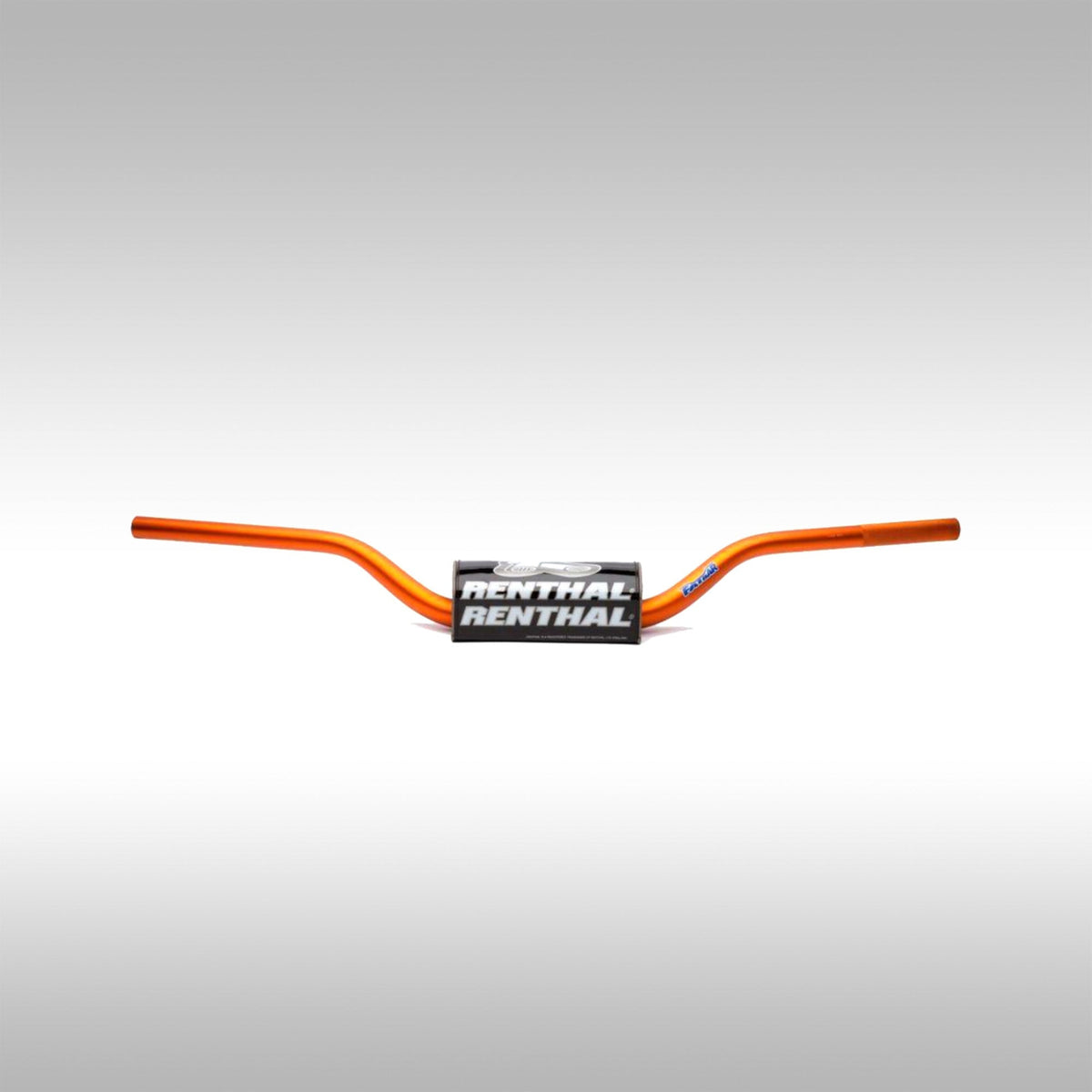 Orange Renthal Fatbar 1-1/8" dirt bike handlebar in the 604 RC bend profile.