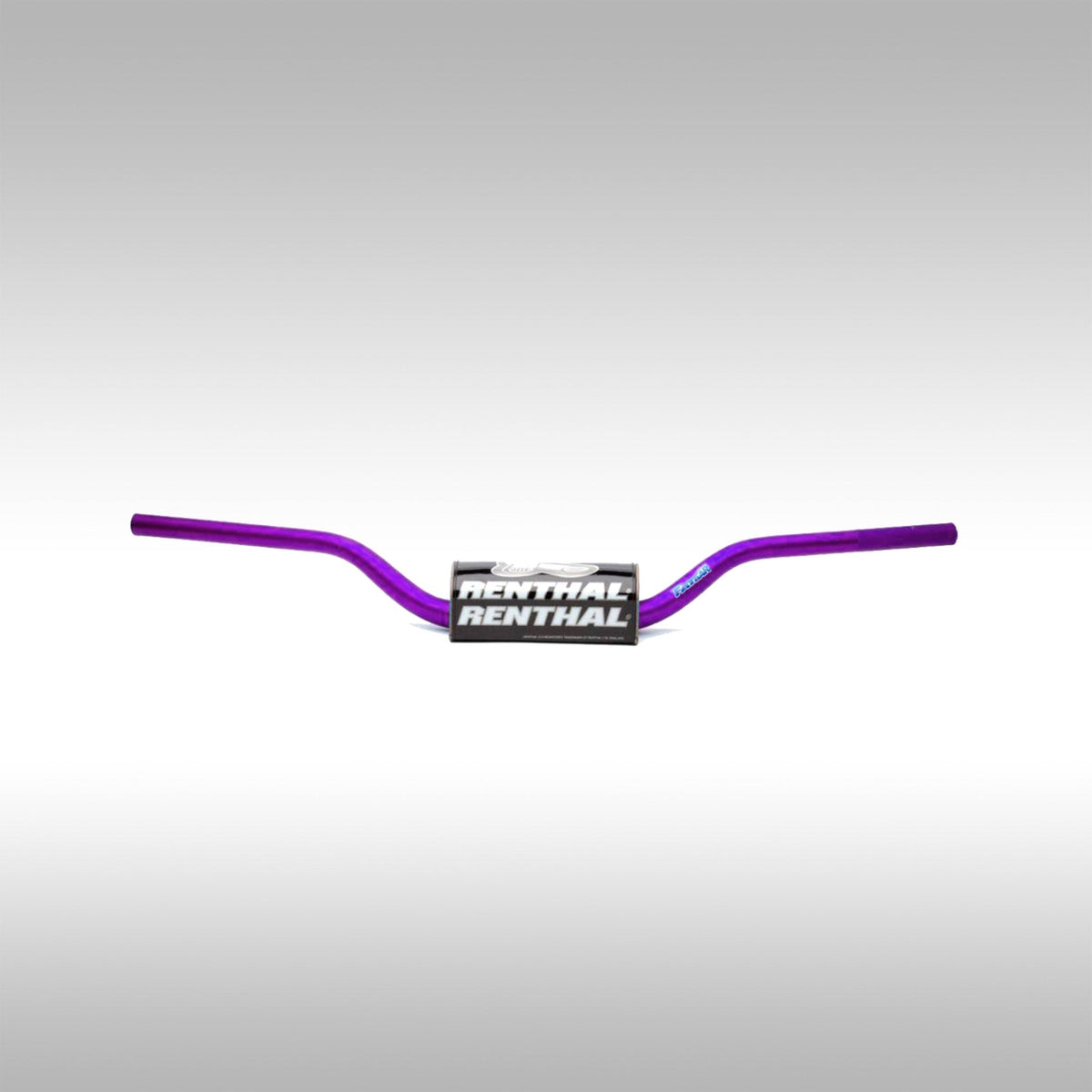 Purple Renthal Fatbar 1-1/8" dirt bike handlebar in the 604 RC bend profile.