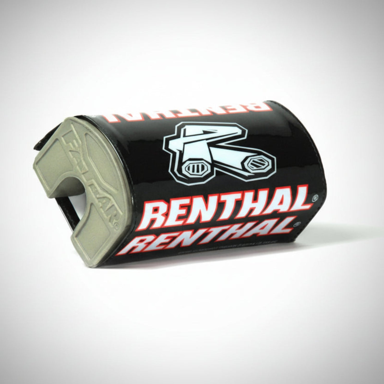 Renthal Fatbar P305 Handlebar Pad in Black Red and White for Oversized bars.
