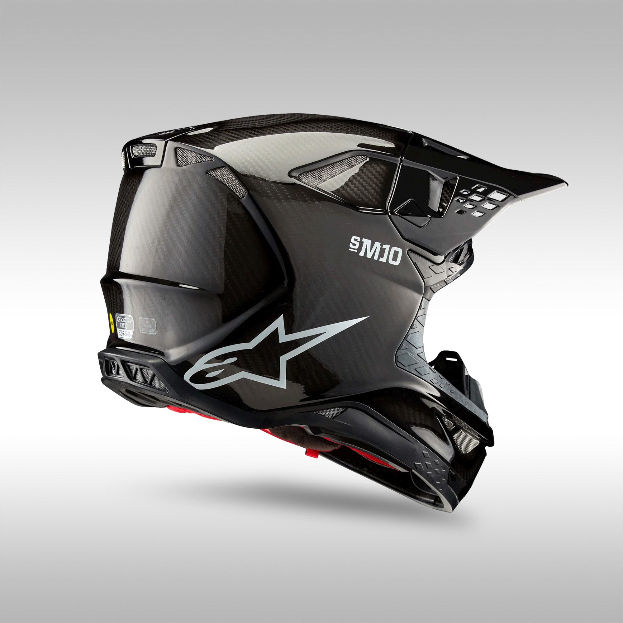 Alpinestars 2024 Supertech M10 Solid Helmet XS / White Glossy Alpinestars 2024 Supertech M10 Solid Helmet XS / White Glossy