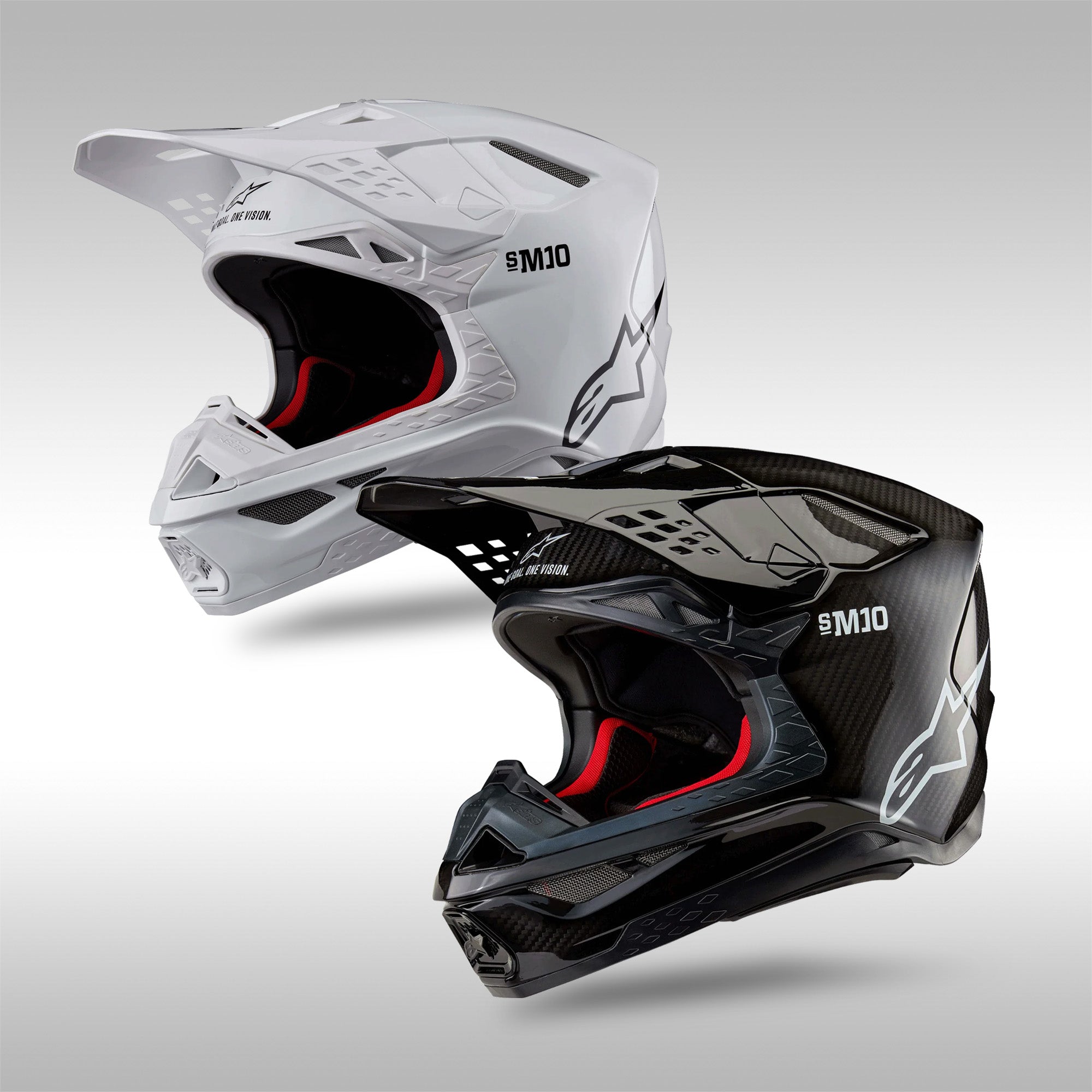 Alpinestars 2024 Supertech M10 Solid Helmet XS / White Glossy Alpinestars 2024 Supertech M10 Solid Helmet XS / White Glossy
