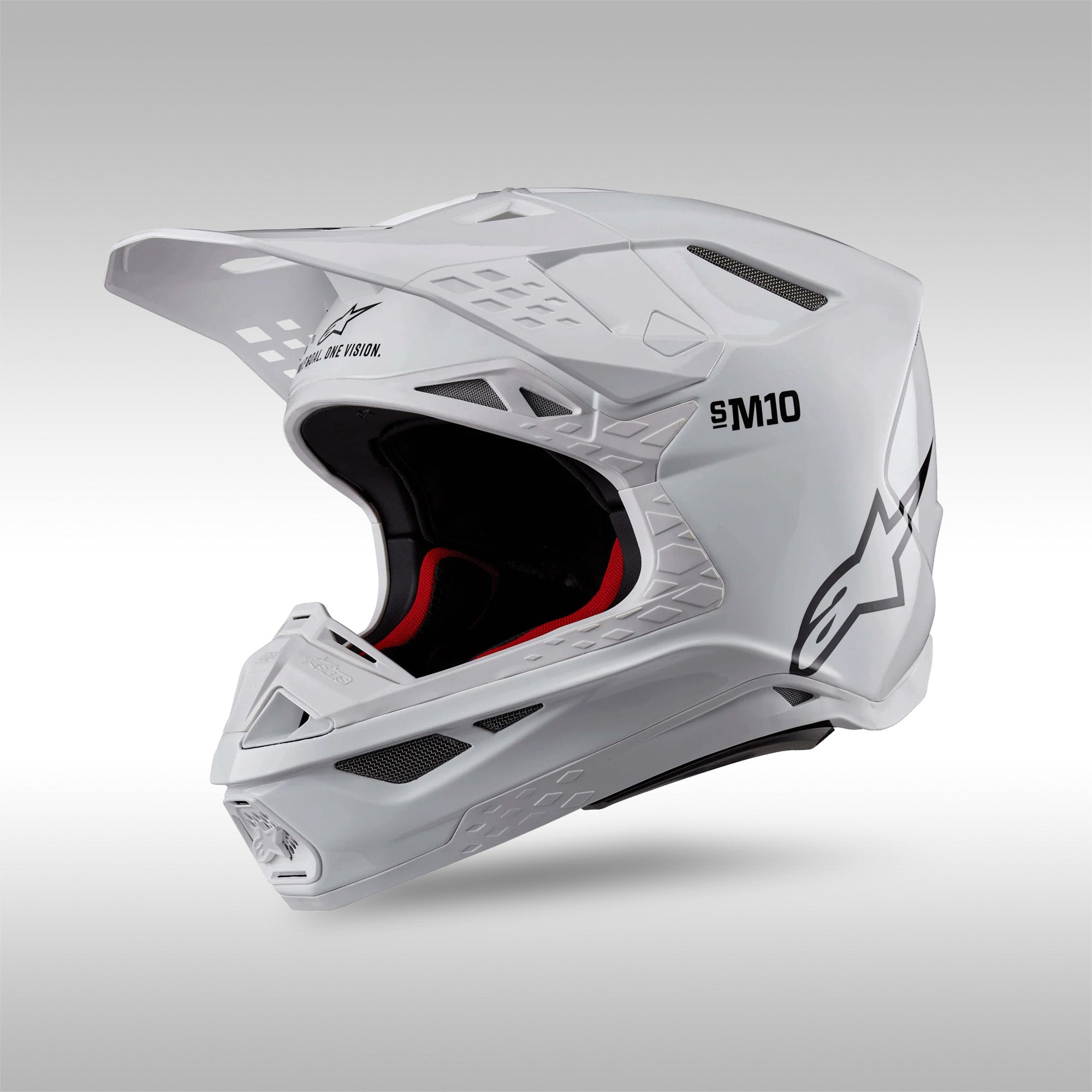 Alpinestars 2024 Supertech M10 Solid Helmet XS / White Glossy Alpinestars 2024 Supertech M10 Solid Helmet XS / White Glossy