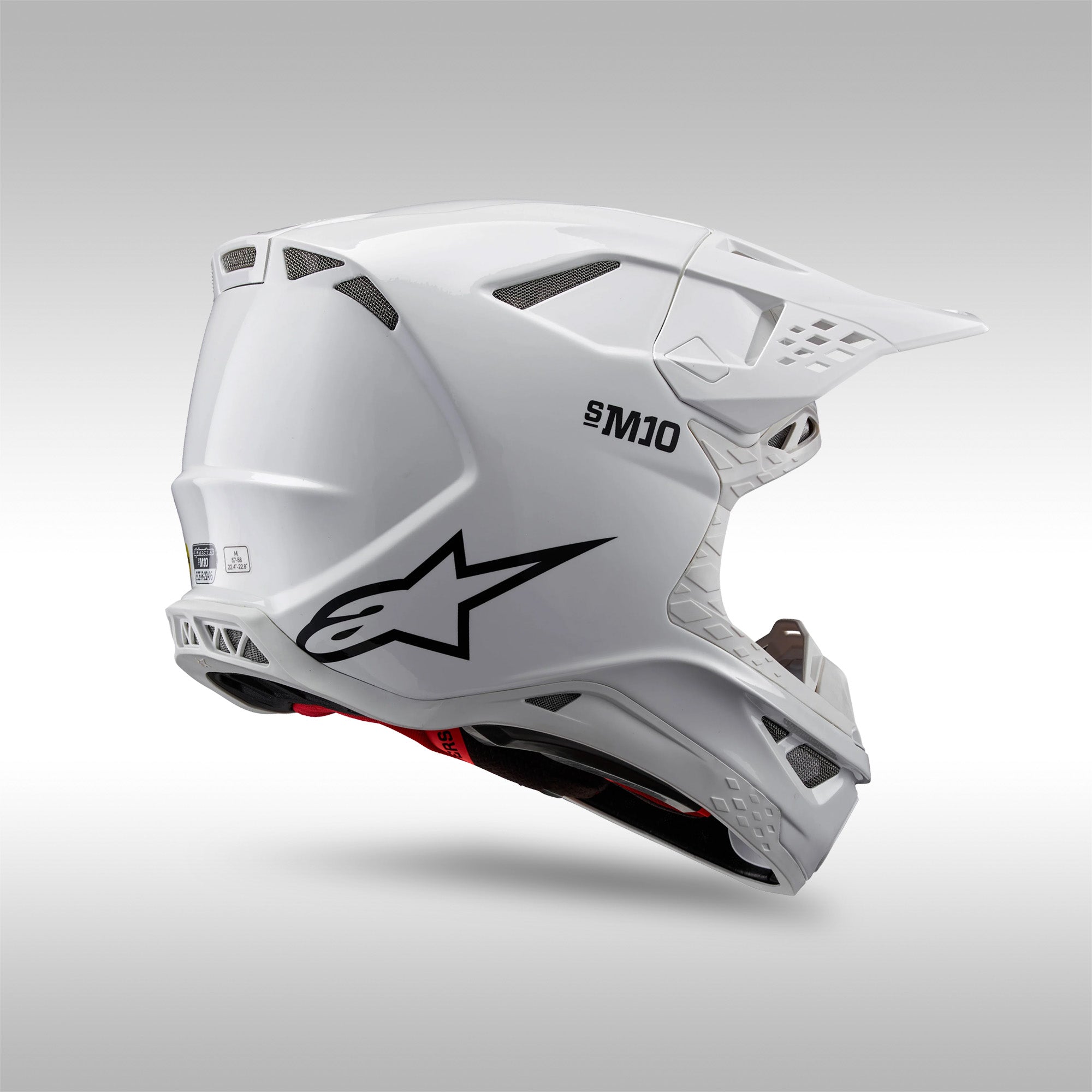 alpinestars bike helmet Alpinestars 2024 Supertech M10 Solid Helmet XS / White Glossy