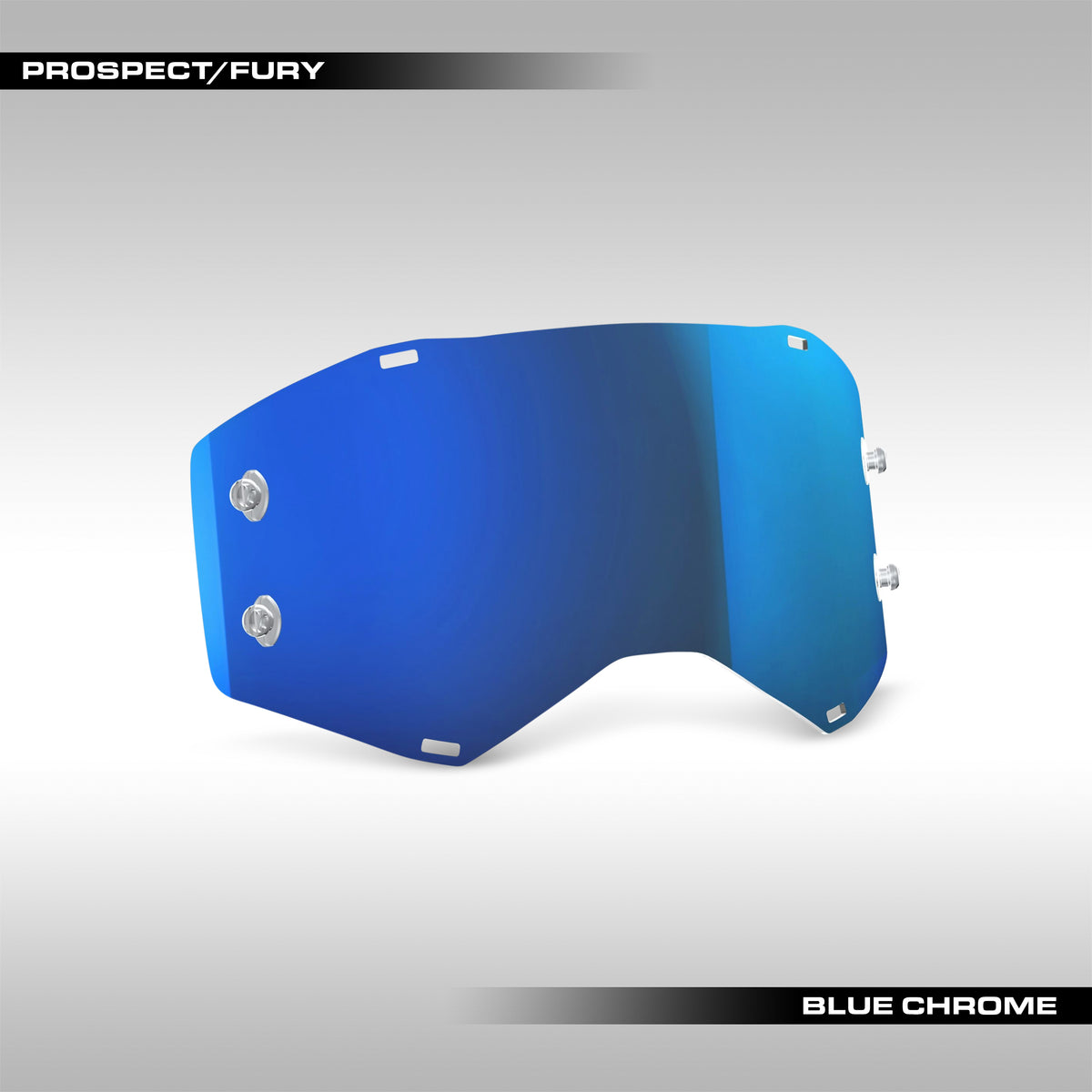 SCOTT Prospect and Fury goggle replacement lens in Blue Chrome