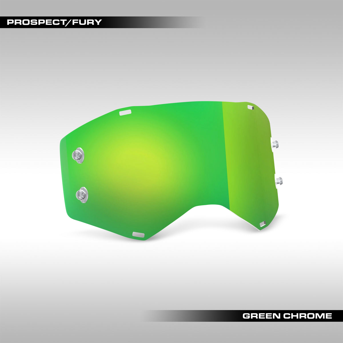 SCOTT Prospect and Fury goggle replacement lens in Green Chrome