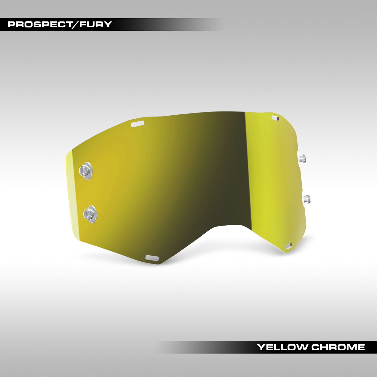 SCOTT Prospect and Fury goggle replacement lens in Yellow Chrome