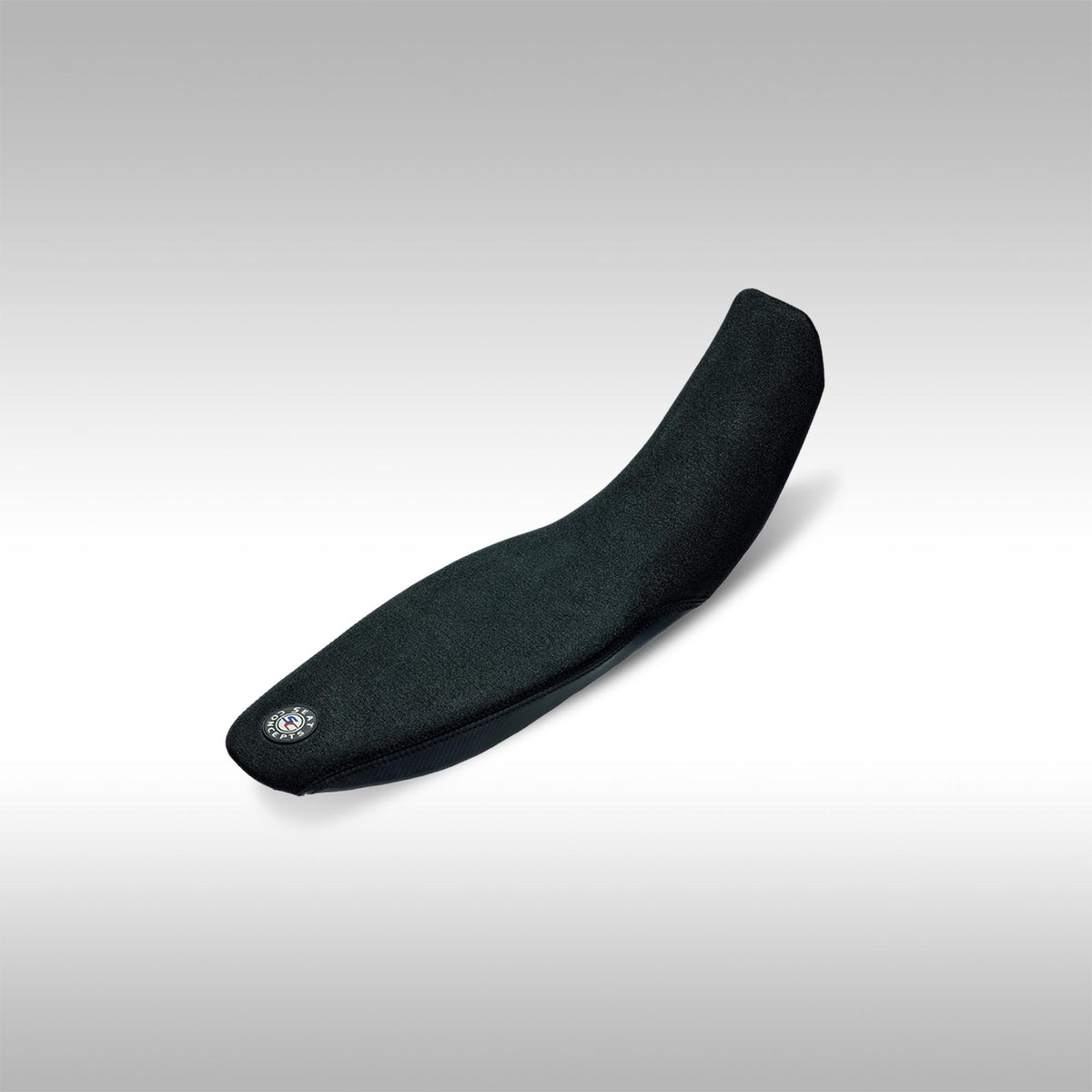 Seat Concepts Low Comfort Seat for Suzuki DR-Z4S on a light gray background.