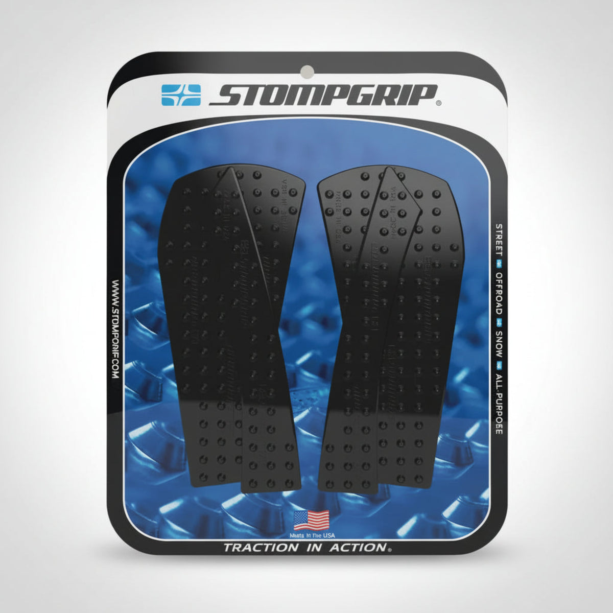 Stompgrip traction pads for KTM 890 Adventure in packaging with brand logo