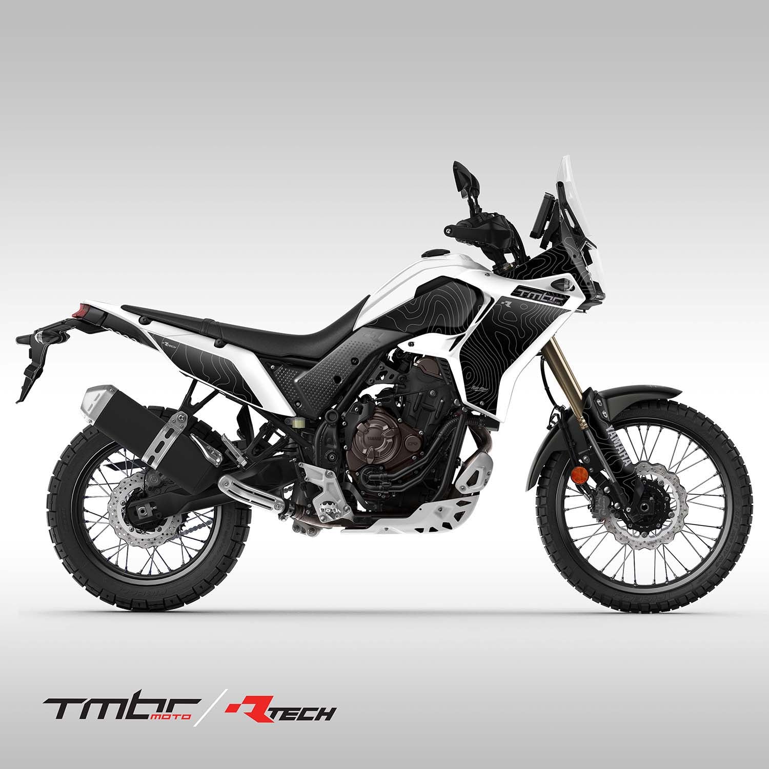 TMBR MOTO Graphics Kit specifically for the Tenere 700 RTech body kit.  