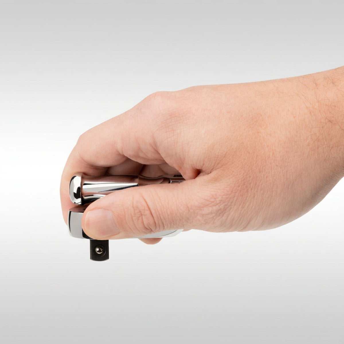 Tekton SRH35104 3/8 inch drive folding quick release ratchet showing the 90 tooth head and flex handle.