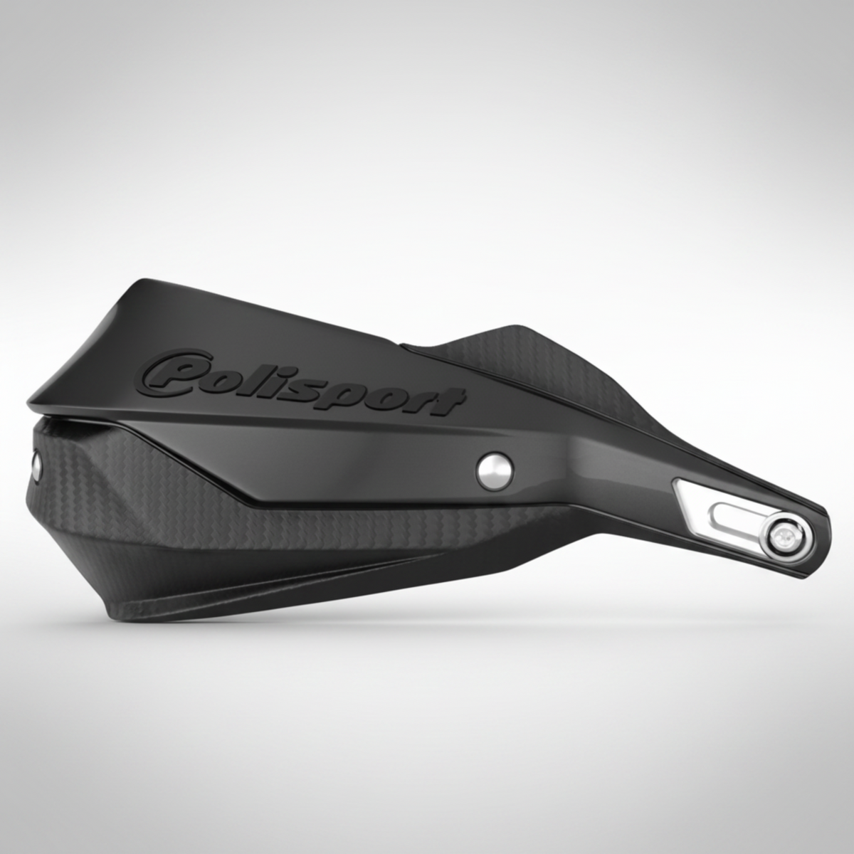 Polisport Trail Blazer black full-wrap aluminum handguards for a CFMOTO Ibex 450.