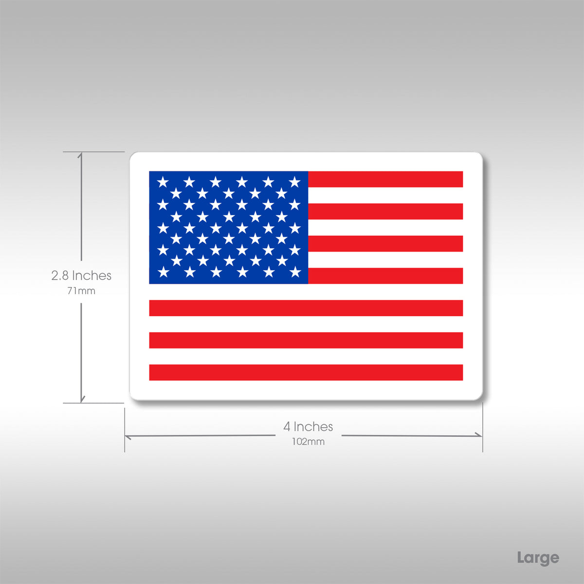 TMBR MOTO - HEAVY DUTY USA FLAG STICKER