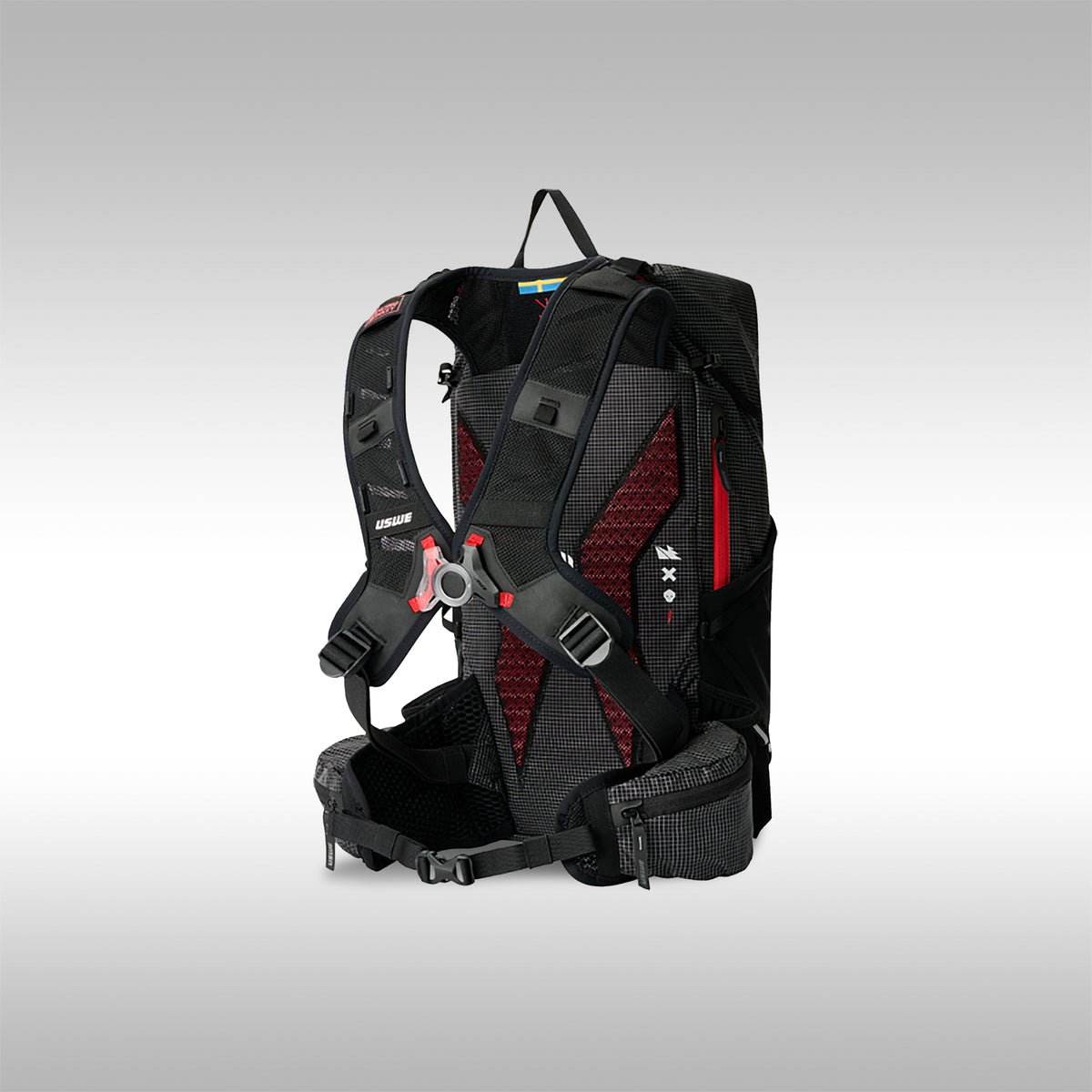 USWE 30L Rolltop Daypack – Black | Durable Adventure Backpack