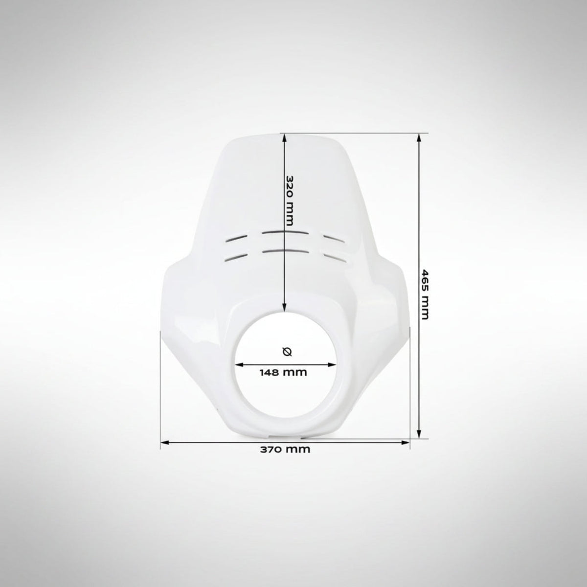Unit Garage Fenouil retro rally windshield for the BMW R 12 G/S motorcycle.