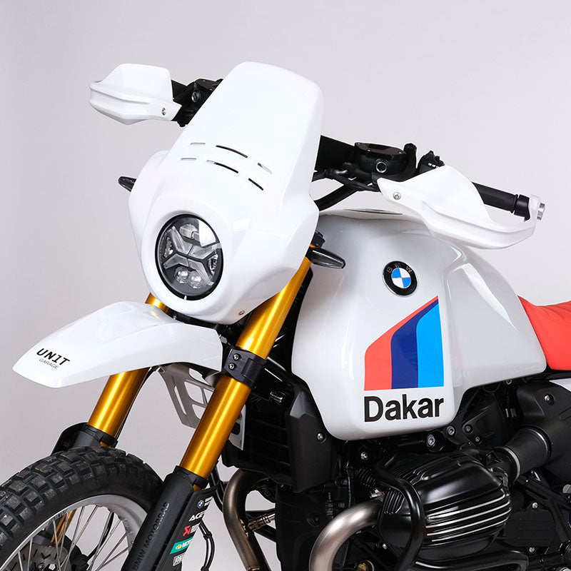 Unit Garage Fenouil retro rally windshield for the BMW R 12 G/S motorcycle.