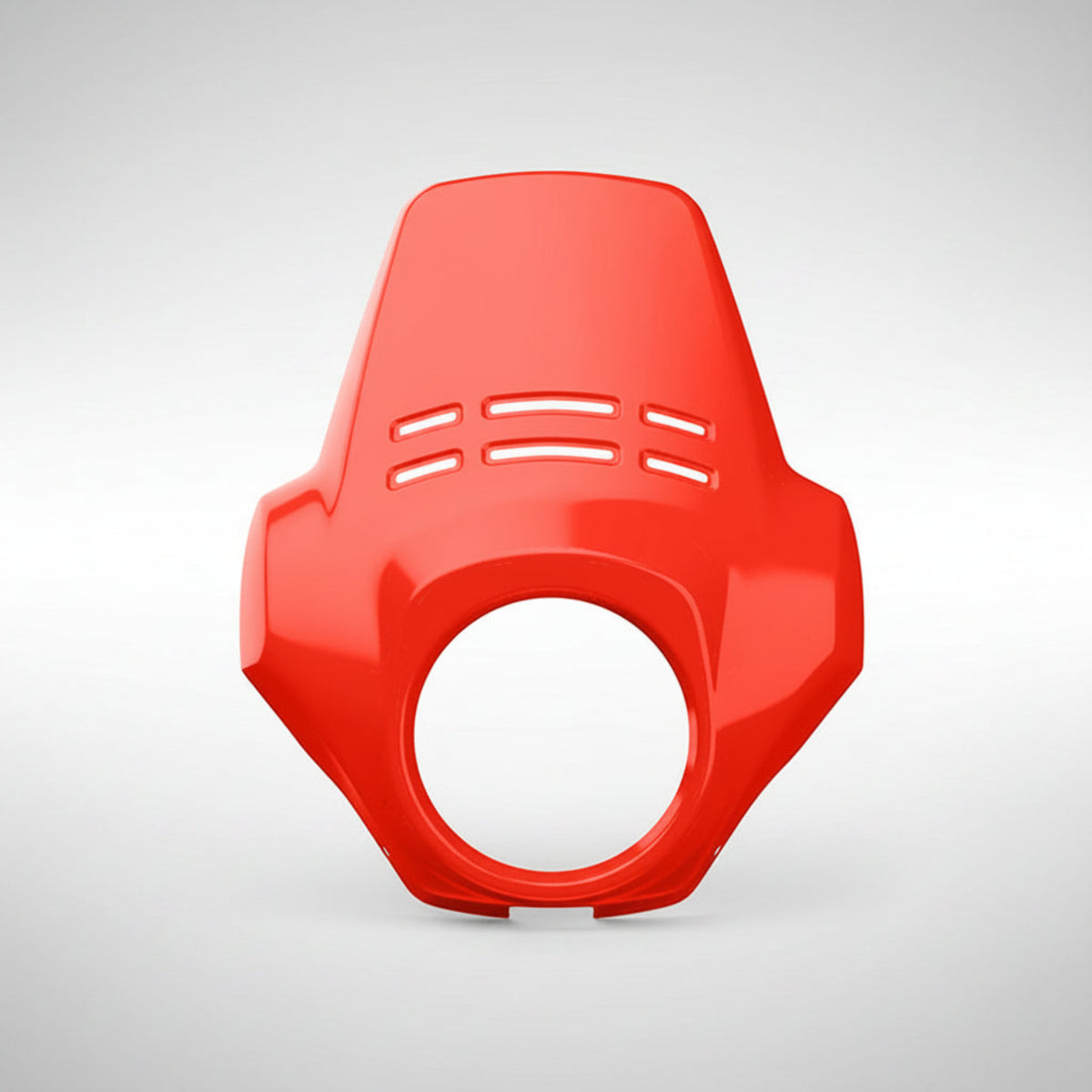 Red Unit Garage Fenouil retro rally windshield for the BMW R 12 G/S motorcycle.