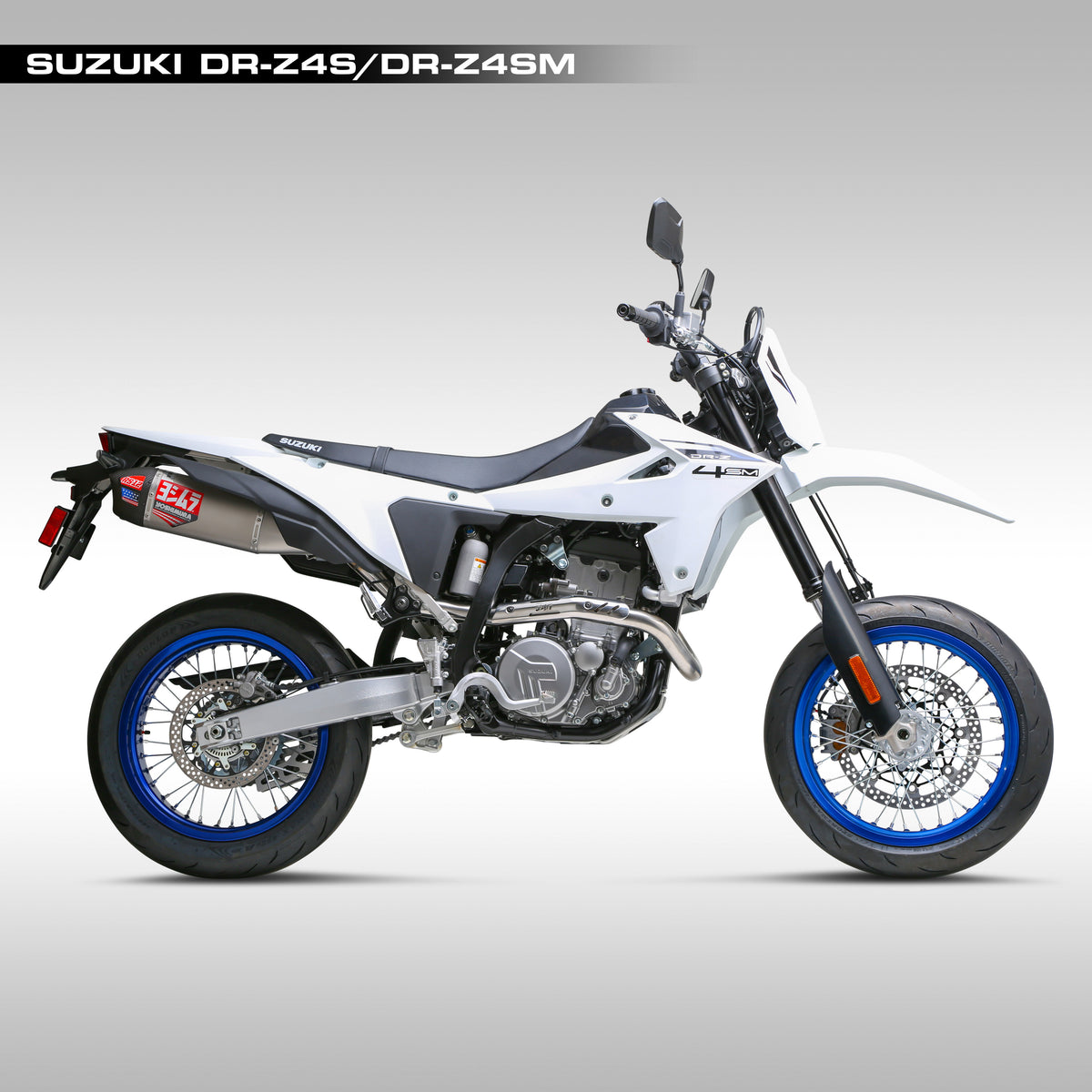 YOSHIMURA - RS-12 STAINLESS FULL SYSTEM - 2025+ SUZUKI DR-Z4S &amp; DR-Z4SM