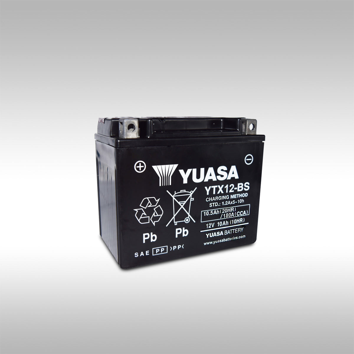 YUASA - YTX12-BS AGM MAINTENANCE FREE BATTERY