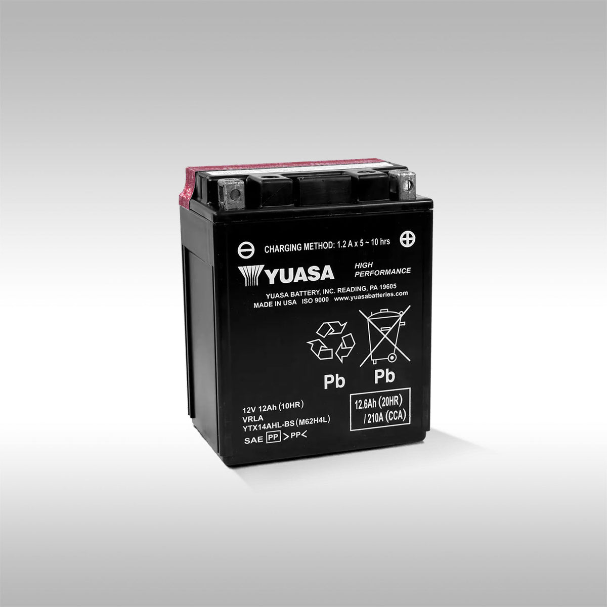YUASA - YTX14AHL-BS AGM MAINTENANCE FREE BATTERY