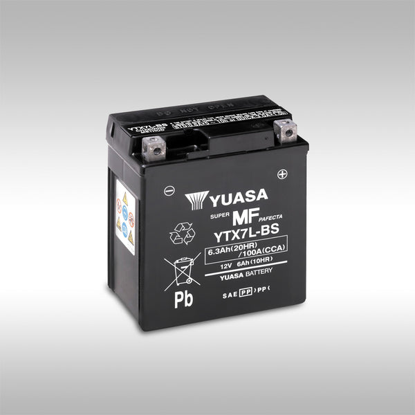 Motorrad-Batterie Yuasa YTX7L-BS Wartungsfrei AGM-Technologie Für