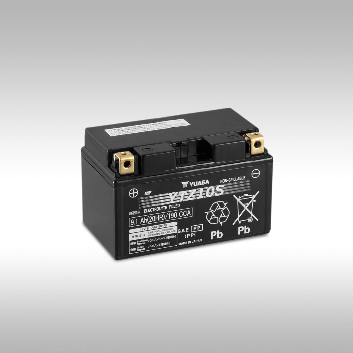 YUASA - YTZ10S AGM MAINTENANCE FREE BATTERY