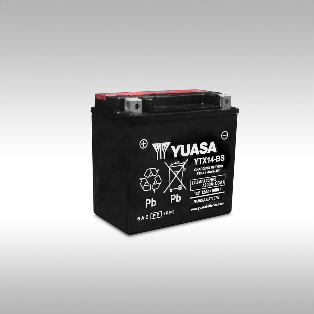 パーツ GS YUASA YTX14-B 楽天市場】バイク バッテリー YTX14-BS GS YUASA 国産級品質 ユアサ
