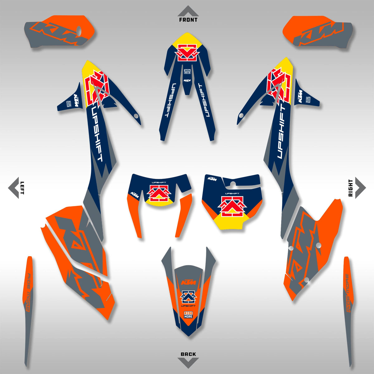 2017 - 2019 EXC-F / XC-W - NO BULL GRAPHICS KIT