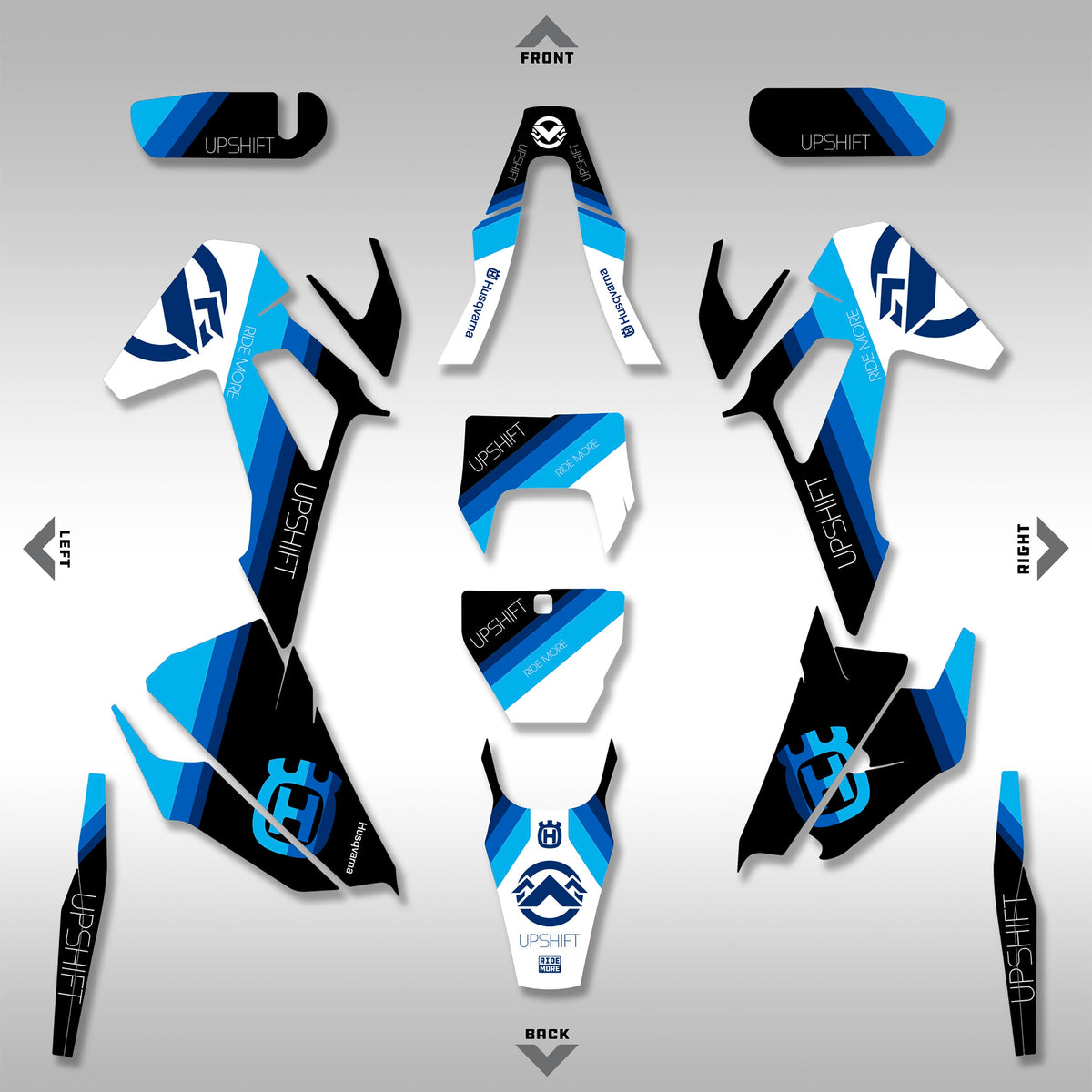 GRAPHICS KIT - 2020- 2023 HUSQ FE, TE, FX, TX - TRUE BLUE