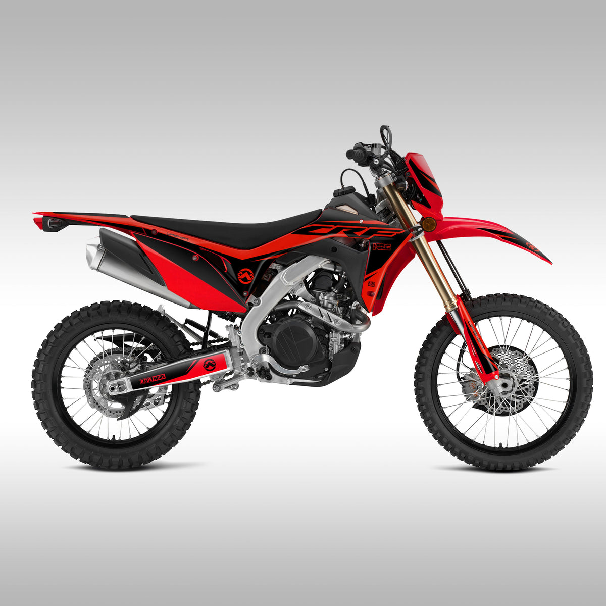 2019 - 2025 HONDA CRF450L / RL - BLACK / RED 2.0 - GRAPHICS KIT