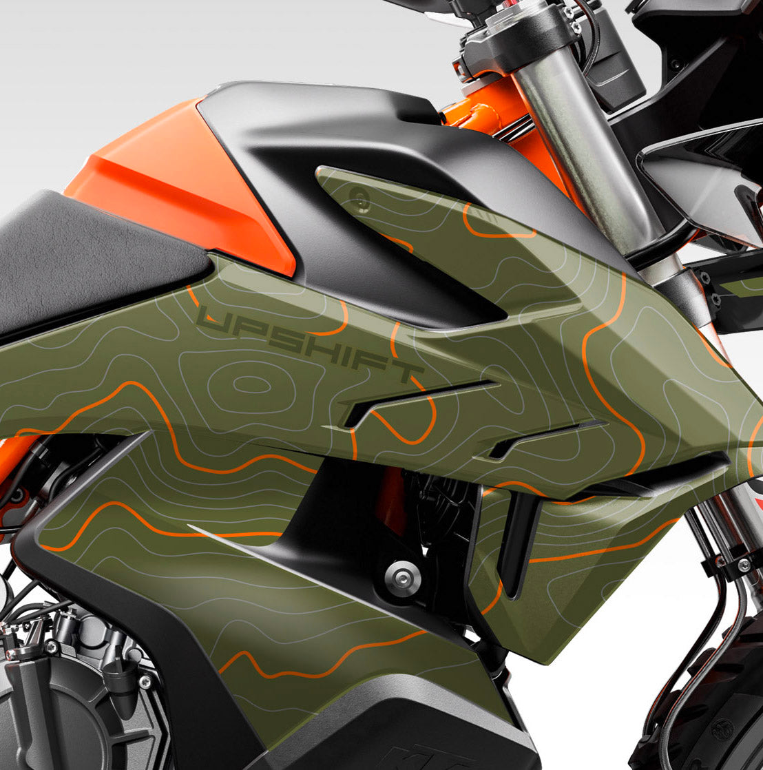 790 Adventure R Graphics GRAPHICS KIT - 2019–2022 KTM 790 / 890 ADVENTURE - ALPINE TOPO - TMBR MOTO