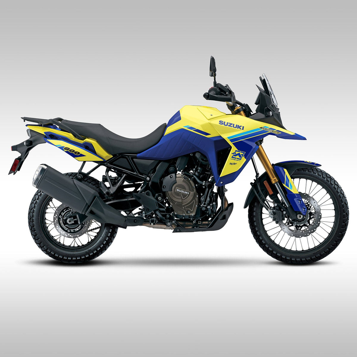 2023 - 2024 SUZUKI V-STROM 800DE GRAPHICS KIT - YELLOW /  BLUE