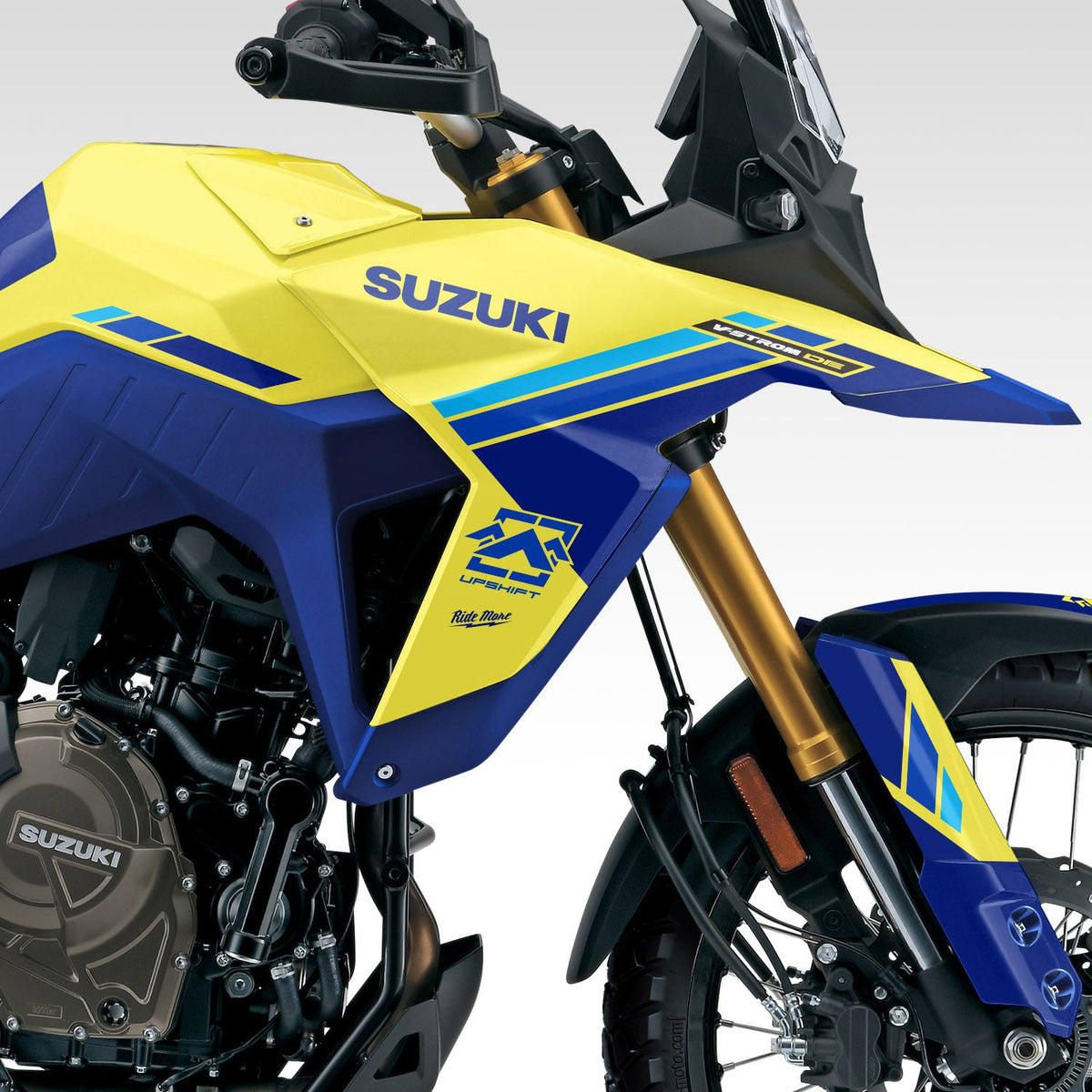 2023 - 2024 SUZUKI V-STROM 800DE GRAPHICS KIT - YELLOW /  BLUE
