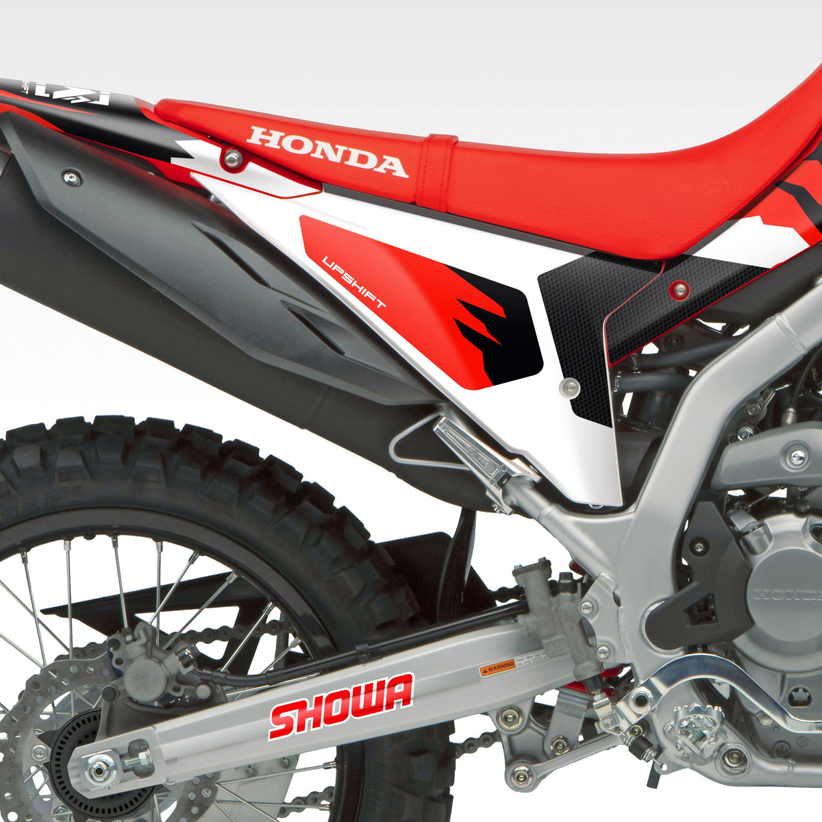 2021 - 2024 HONDA CRF300L - RED / BLACK SLASH - GRAPHICS KIT (Non-Rally)
