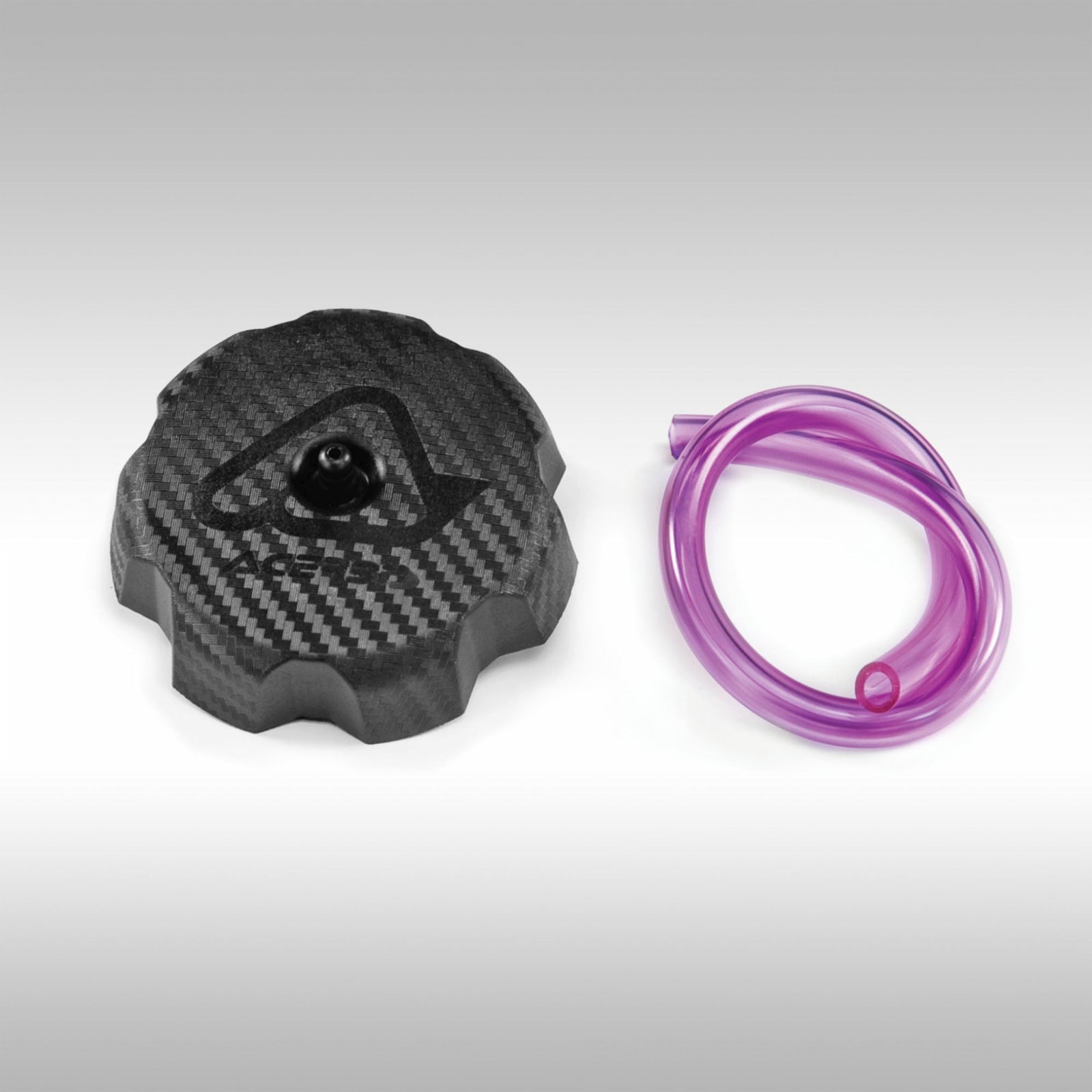 Acerbis 2070740055 replacement gas cap with carbon fiber etched finish for Acerbis aftermarket fuel tanks.